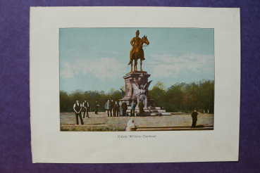 Blatt Architektur Potsdam 1898-1900 Kaiser Wilhelm Denkmal Bauarbeiter Straßenarbeiter Ortsansicht Brandenburg